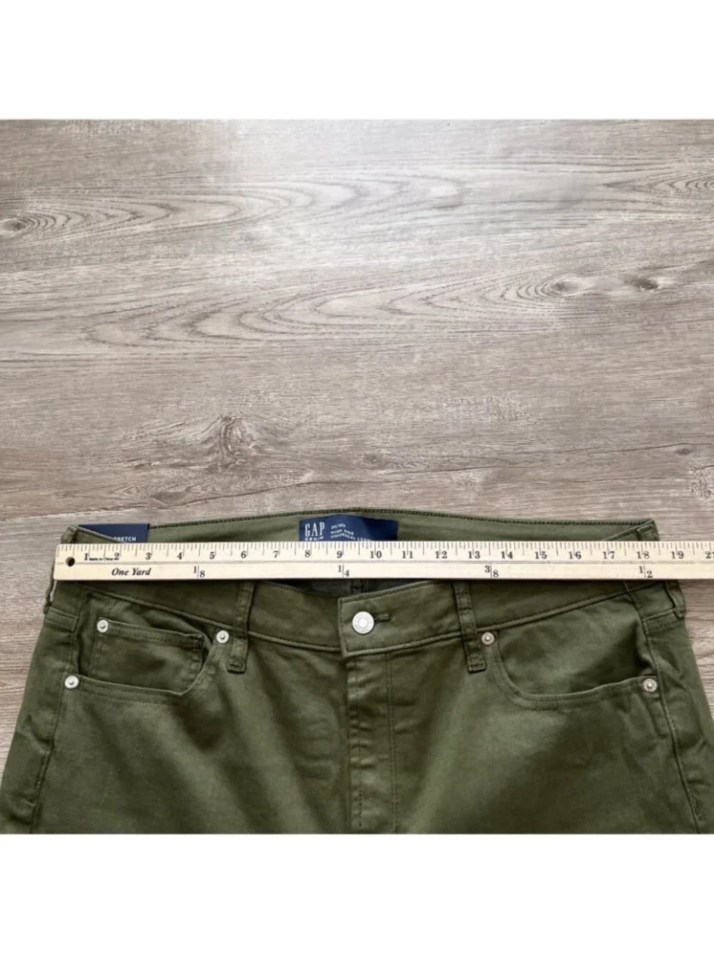 Gap High Rise Jegging Womens 20 Short Green Full Length NWT - Picture 7 of 16